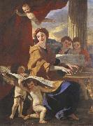 Nicolas Poussin St Cecilia oil painting artist